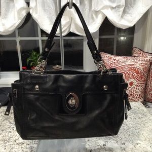 Coach Peyton Turn lock Leather shoulder bag